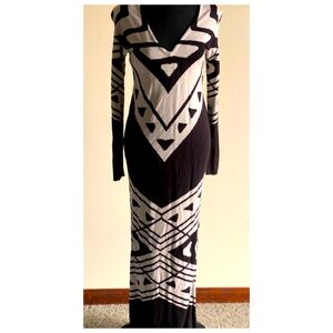 free people Maxi Dress Geometric Patterns Boho African Long sleeves Dress Size s